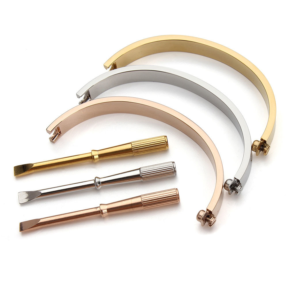 Free Shipping Titanium Steel Oval Horizontal Screw Love Bangles & Bracelets Women Men Screwdriver Bracelet Femme Bijoux Pulseira Y200810
Free Shipping Titanium Steel Oval Horizontal Screw Love Bangles & Bracelets Women Men Screwdriver Bracelet Femme Bijoux Pulseira Y200810