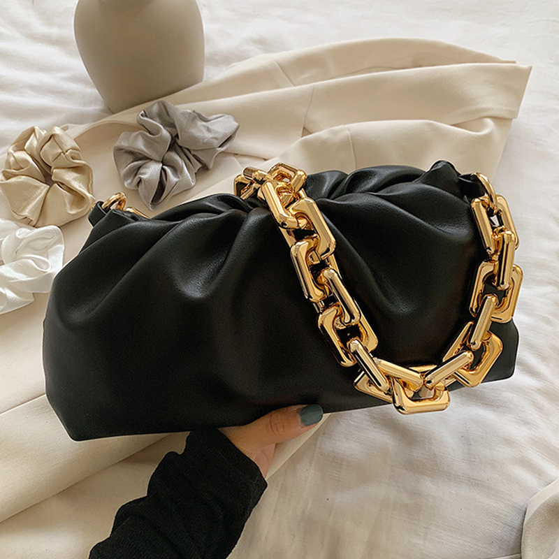 Dumplings Luxury Handbags Designer Cloud Bags Simple Solid Color Fashion Wild Metal Chain Clutch Women Shoulder Bag Q1206, Acrylic chain bag b
Dumplings Luxury Handbags Designer Cloud Bags Simple Solid Color Fashion Wild Metal Chain Clutch Women Shoulder Bag Q1206, Acrylic chain bag b