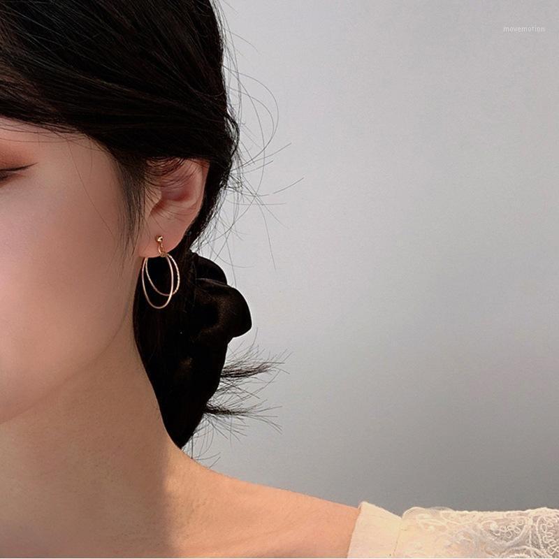 2020 Fashion Hoop Earrings Jewelry Girl Gift Trendy Metal Geometric Earrings Statement Women1
