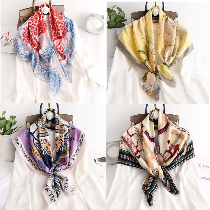 2020 Fashion Kerchief Silk Neck Scarf For Women Print Hijab Scarfs Female Square Shawls and Wraps Scarves For Lady 90*90cm
2020 Fashion Kerchief Silk Neck Scarf For Women Print Hijab Scarfs Female Square Shawls and Wraps Scarves For Lady 90*90cm
