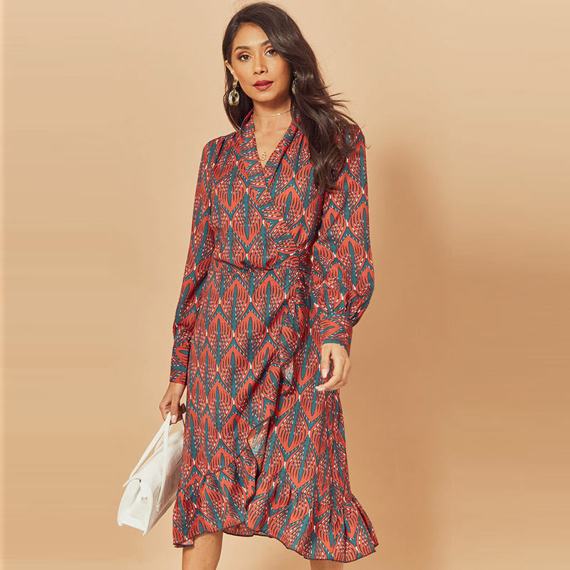 2021 New Female Fashion Plied Spring Flashlight Long Sleeve Midi Neck Dress Causal Bands Ladies Dressed in Scabbard HJL9, Rose.
2021 New Female Fashion Plied Spring Flashlight Long Sleeve Midi Neck Dress Causal Bands Ladies Dressed in Scabbard HJL9, Rose.