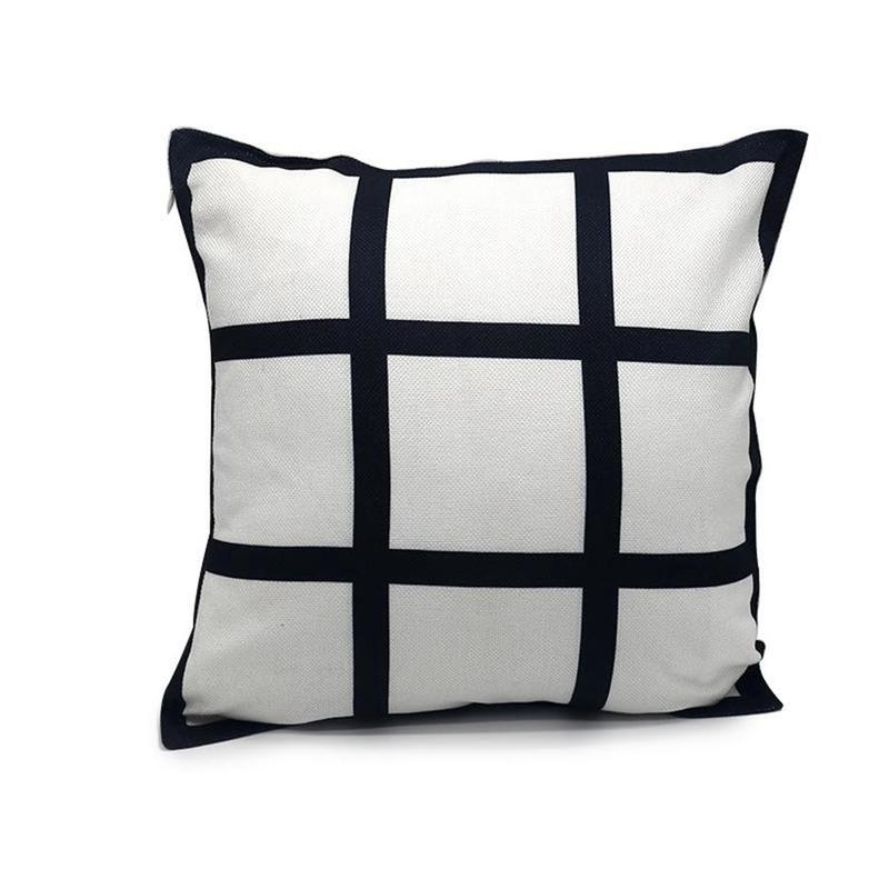 40*40cm Blank Sublimation Pillow Case DIY Black 9 Panels Grid Heat Transfer Throw Cushion Cover Home Sofa Decor Pillowcases, About 40*40cm
40*40cm Blank Sublimation Pillow Case DIY Black 9 Panels Grid Heat Transfer Throw Cushion Cover Home Sofa Decor Pillowcases, About 40*40cm
