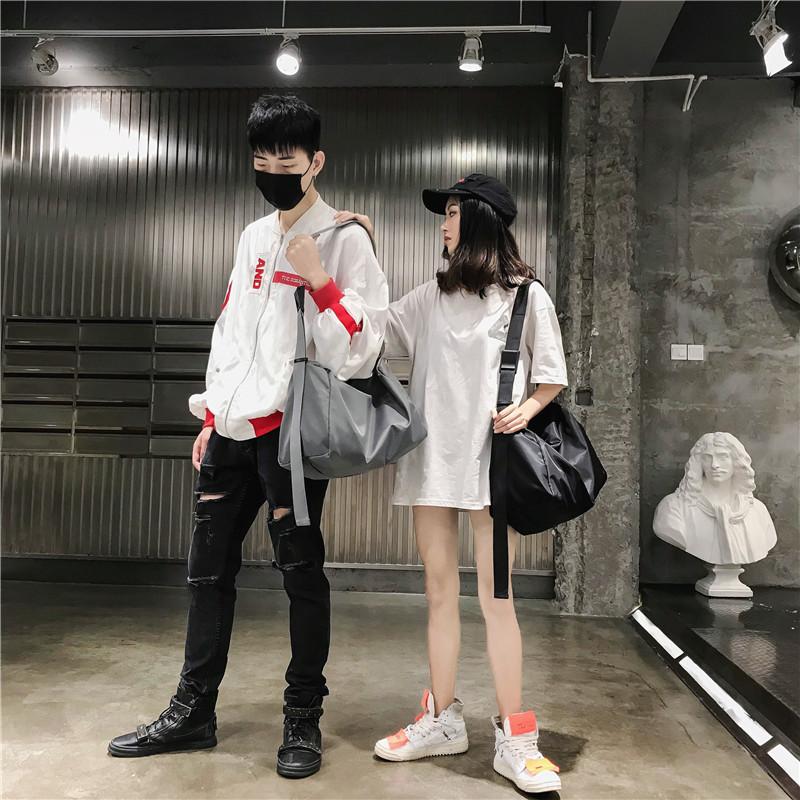 Fitness bag, luggage bag, yoga large-capacity foldable short-distance female travel male sports bag, Black
Fitness bag, luggage bag, yoga large-capacity foldable short-distance female travel male sports bag, Black
