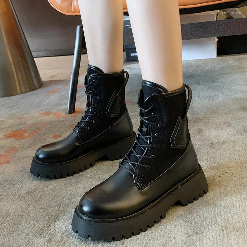 Rimocy Fashion Pu Leather Chunky Ankle Boots for Women Casual Lace Up Waterproof Shoes Woman Black Platform Booties Mujer 20201
Rimocy Fashion Pu Leather Chunky Ankle Boots for Women Casual Lace Up Waterproof Shoes Woman Black Platform Booties Mujer 20201