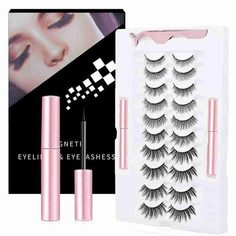 Magnetic Eyelash Waterproof Magnetic Eyeliner With 10 Pairs Eyelashes Tweezer Long Lashes Kit Set For Mixed Lashes
Magnetic Eyelash Waterproof Magnetic Eyeliner With 10 Pairs Eyelashes Tweezer Long Lashes Kit Set For Mixed Lashes