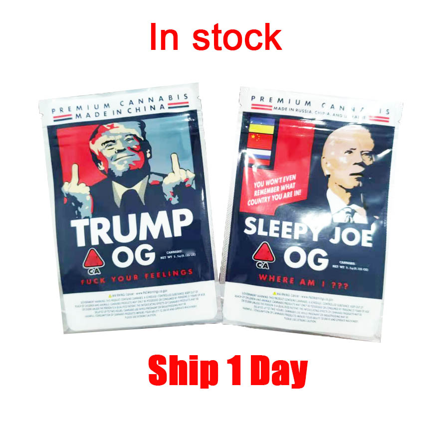 Newest Trump OG Sleepy Joe OG 3.5g mylar bags Sides Sealed Flat Pouch 420 dry herb flower packing bags edibles bag pk cookies bag nerds rope
Newest Trump OG Sleepy Joe OG 3.5g mylar bags Sides Sealed Flat Pouch 420 dry herb flower packing bags edibles bag pk cookies bag nerds rope