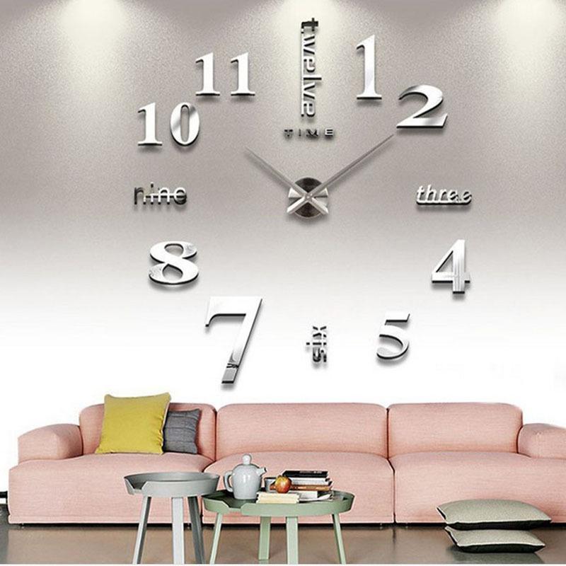 Big Mirror Wall Clock Number Modern Design 3D DIY Large Clock Watch Wall Digital Creative Kitchen Home DecorationCB4003/101
Big Mirror Wall Clock Number Modern Design 3D DIY Large Clock Watch Wall Digital Creative Kitchen Home DecorationCB4003/101
