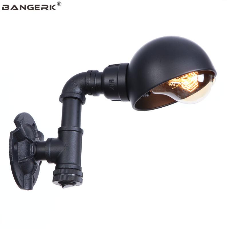 Single Head Iron Water Pipe Wall Lamps Retro Loft Decor LED Wall Light Antique Edison Sconce Home Lighting Luminaire
Single Head Iron Water Pipe Wall Lamps Retro Loft Decor LED Wall Light Antique Edison Sconce Home Lighting Luminaire