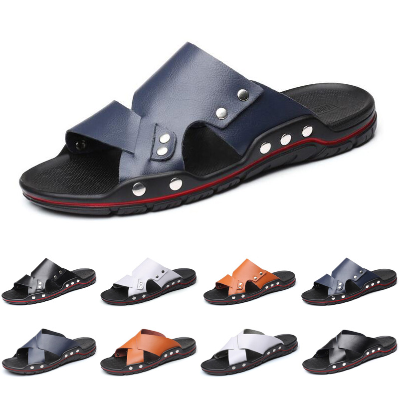 2020 luxury men slides slippers mens fashion classic sandals black white leather slide slipper flat size 40-46
2020 luxury men slides slippers mens fashion classic sandals black white leather slide slipper flat size 40-46