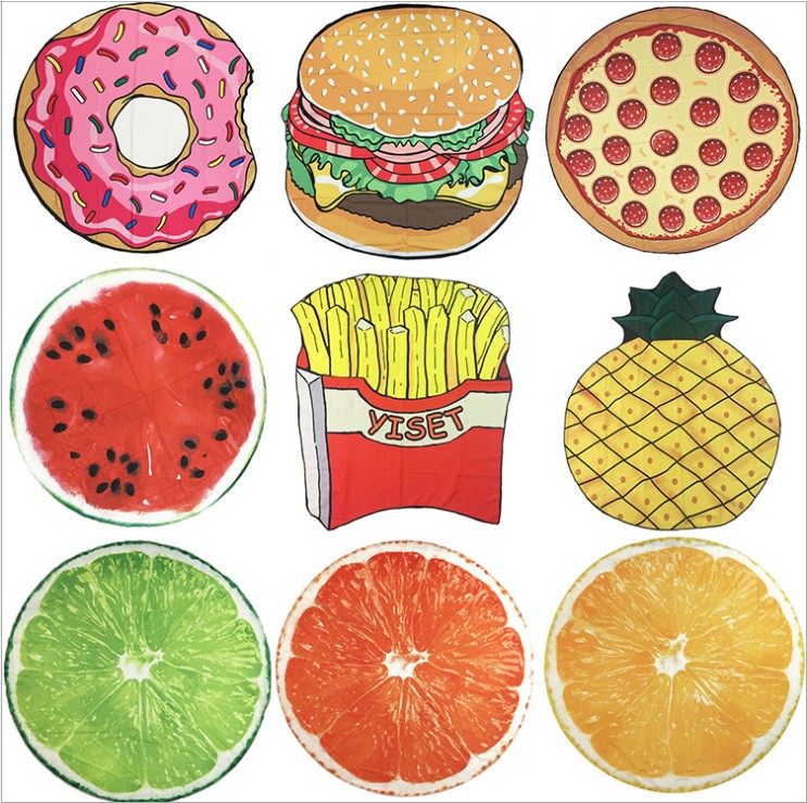 Fruit series doughnut watermelon beach towel polyester printed round beach mat blanket seaside cushion towel yoga mat, As pic
Fruit series doughnut watermelon beach towel polyester printed round beach mat blanket seaside cushion towel yoga mat, As pic
