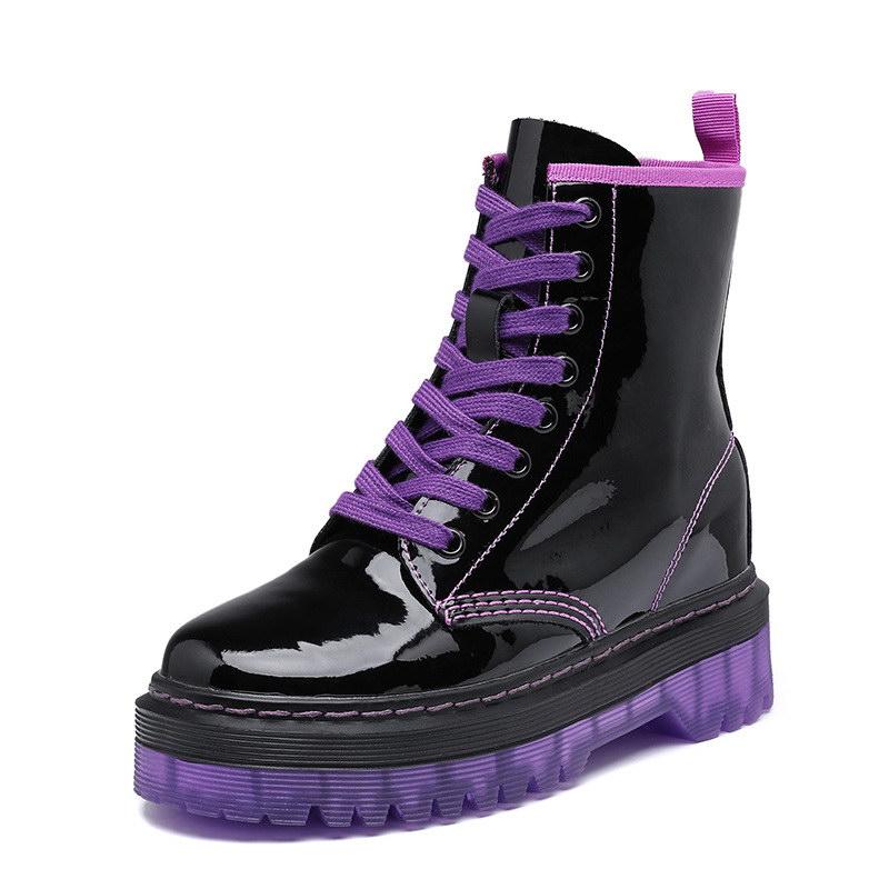 ERRFC New Arrival Women's Purple Mid Calf Boots Fashion Patent Leather Lace Up Laides Height Increasing Trending Leisure Shoes, Orangenoplush
ERRFC New Arrival Women's Purple Mid Calf Boots Fashion Patent Leather Lace Up Laides Height Increasing Trending Leisure Shoes, Orangenoplush