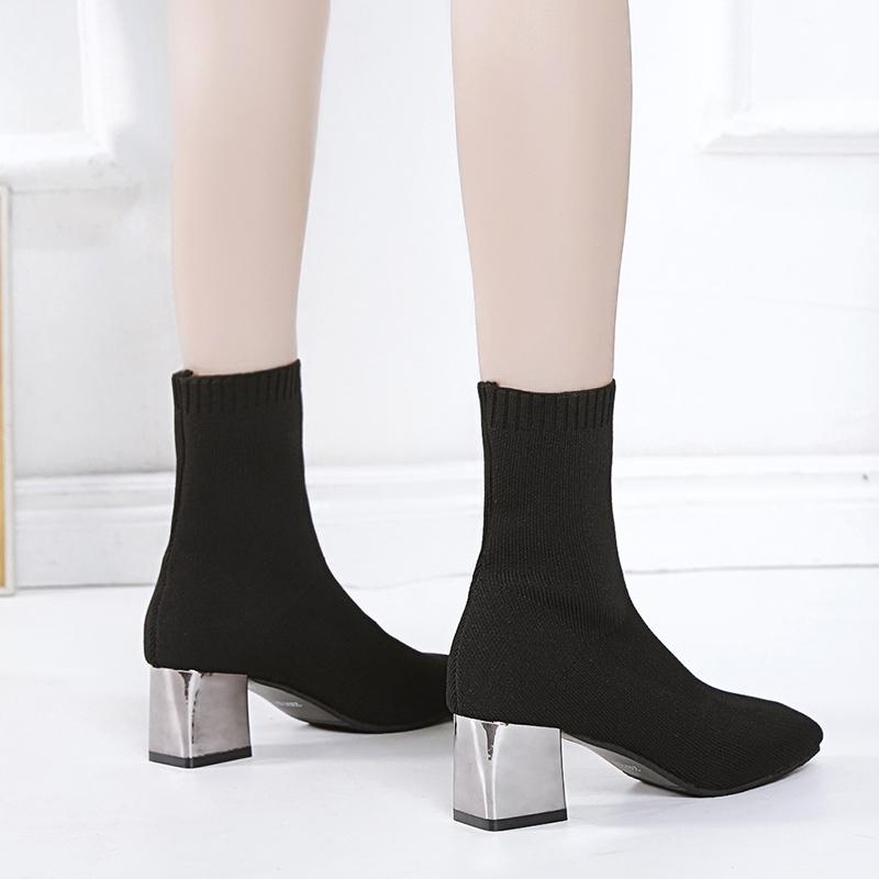 Women's Sexy High Heels Socks Boots Autumn Winter Fashion Knitted Stretch Boots Women Black Ankle Sock Botas mujer 8325G
Women's Sexy High Heels Socks Boots Autumn Winter Fashion Knitted Stretch Boots Women Black Ankle Sock Botas mujer 8325G