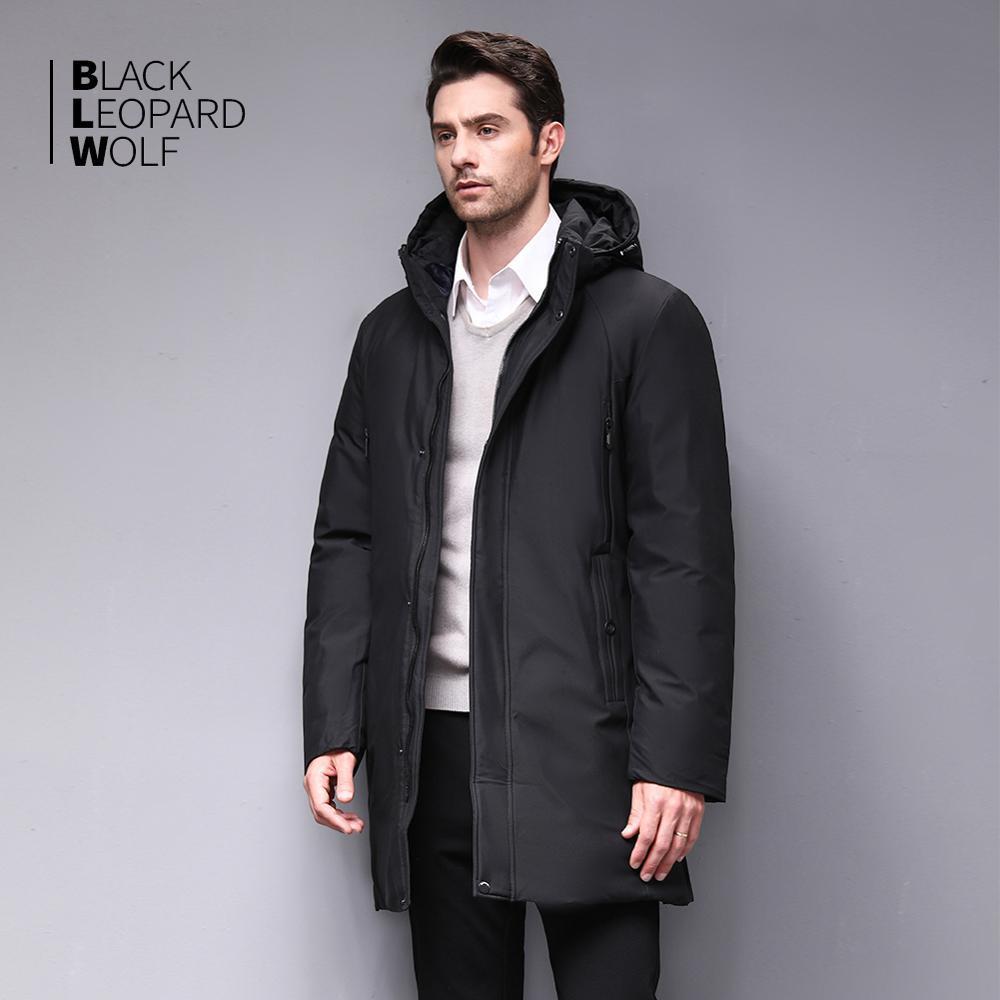 Blackleopardwolf Winter Men Coat Detachable Hood Warm Jacket Cotton Padded Winter down jacket Men Clothes BL-852 201127