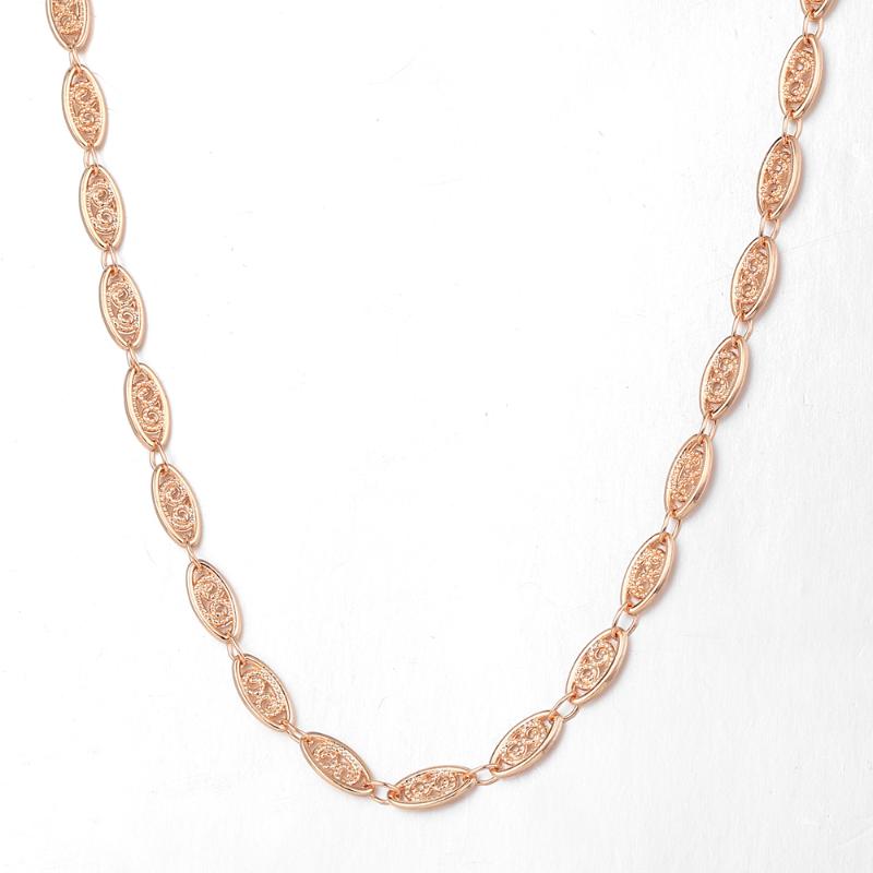 Chains 4mm 585 Rose Gold Oval Twisted Necklace For Women Link Chain Girls Engagement Jewelry Gifts Fashion LCN31
Chains 4mm 585 Rose Gold Oval Twisted Necklace For Women Link Chain Girls Engagement Jewelry Gifts Fashion LCN31