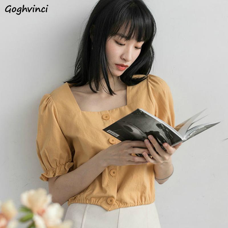 Shirts Women New Arrival Design Retro Short Puff Sleeve Womens Cropped Tunic Top Harajuku Cute Leisure Simple Fashion Ins, White
Shirts Women New Arrival Design Retro Short Puff Sleeve Womens Cropped Tunic Top Harajuku Cute Leisure Simple Fashion Ins, White
