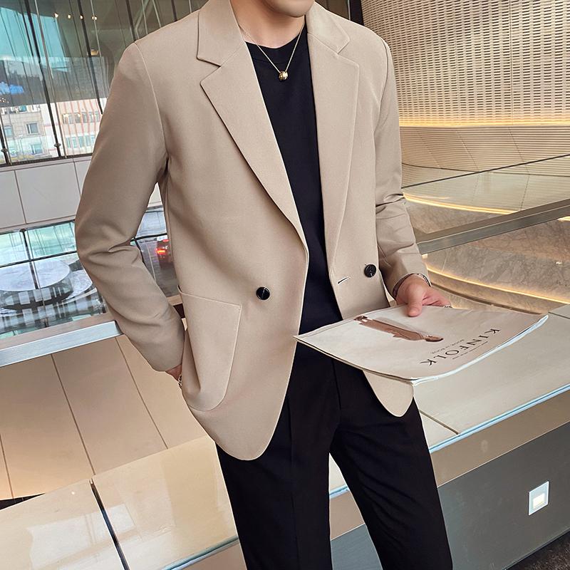 2021 Korean Loose Men Blazers Double Breasted Wedding Business Casual Suit Jacket Streetwear Social Dress Coat Costume Homme, Black
2021 Korean Loose Men Blazers Double Breasted Wedding Business Casual Suit Jacket Streetwear Social Dress Coat Costume Homme, Black