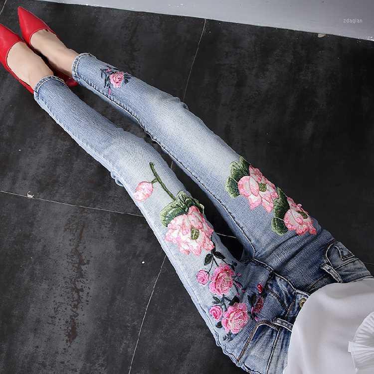 European station 2020 summer new baggy jeans women embroidery show thin wide leg age reduction nine points denim trend1, Black
European station 2020 summer new baggy jeans women embroidery show thin wide leg age reduction nine points denim trend1, Black