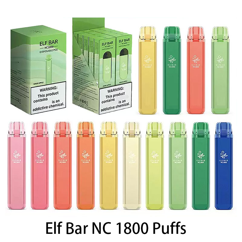 Elf Bar NC Disposable electronic cigarette Pod Device 1800 puffs 950mAh Battery 6ml Prefilled Cartridge Vape Pen Vs Puff XXL Plus Bang Swith Duo Elf Lux Esco Bars Fumed
Elf Bar NC Disposable electronic cigarette Pod Device 1800 puffs 950mAh Battery 6ml Prefilled Cartridge Vape Pen Vs Puff XXL Plus Bang Swith Duo Elf Lux Esco Bars Fumed