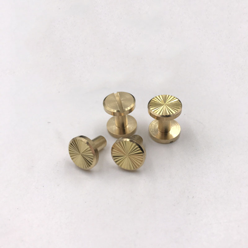 20 pcs Sun Pattern nail Wallet Bag Brass Belt Screw Rivet Chicago Diy Handmade Fastener Garment Hardware Leather Craft Part