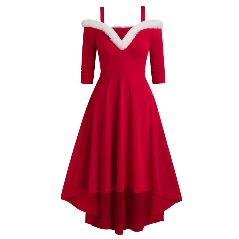 Women Plus Size Dress Camisole Vintage Santa Christmas Printed Dress Autumn And Winter Ladies Half Sleeve Solid ColorDress, Red
Women Plus Size Dress Camisole Vintage Santa Christmas Printed Dress Autumn And Winter Ladies Half Sleeve Solid ColorDress, Red