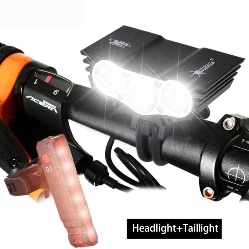 Waterproof Front Bicycle Headlight 3*T6 Cycling Lamp Handlebar Bike Torch 4 Modes Bike Light +Battery Pack+Charger+Taillight1
Waterproof Front Bicycle Headlight 3*T6 Cycling Lamp Handlebar Bike Torch 4 Modes Bike Light +Battery Pack+Charger+Taillight1