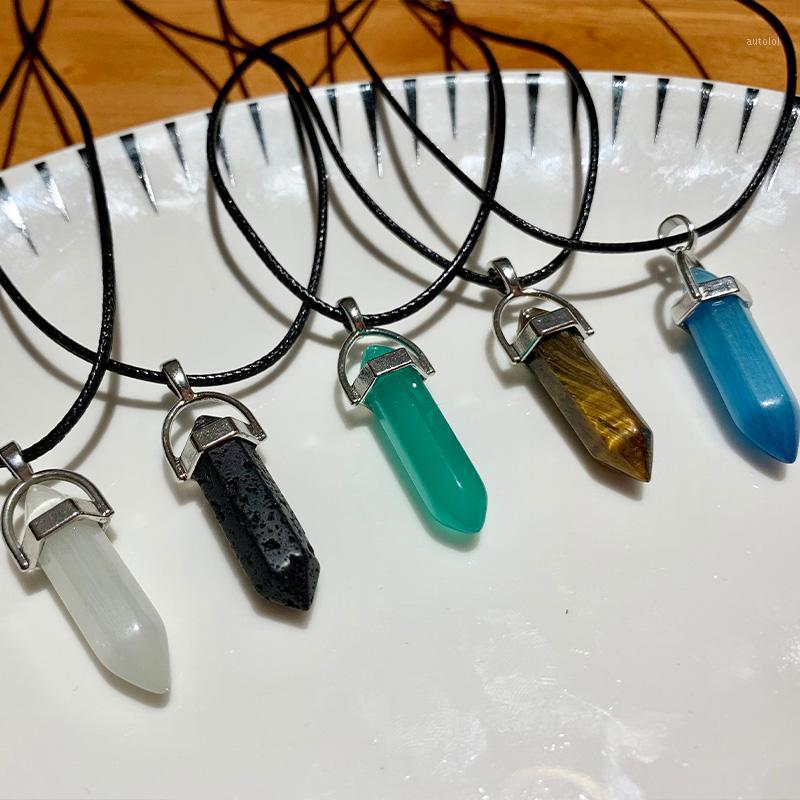 Blue Crystal Pendant Necklace Hexagonal Column Quartz Necklaces Pendants Fashion Natural Stone Necklace For Women Jewelry1
Blue Crystal Pendant Necklace Hexagonal Column Quartz Necklaces Pendants Fashion Natural Stone Necklace For Women Jewelry1