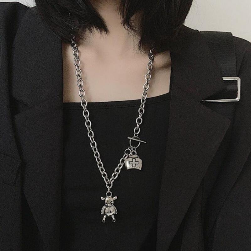 Punk Rock Bear hat Pendant Necklace Hip Hop Fashion Jewelry Cool For Women Girl Gifts Accessories Party Nightclub Gifts
Punk Rock Bear hat Pendant Necklace Hip Hop Fashion Jewelry Cool For Women Girl Gifts Accessories Party Nightclub Gifts