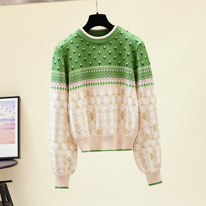 2021 New Thick Oversize Women Autumn Winter Pullover Outwear Jacquard Knitted Jumper Casual Warm Female Sweater Top 9jxb, Green
2021 New Thick Oversize Women Autumn Winter Pullover Outwear Jacquard Knitted Jumper Casual Warm Female Sweater Top 9jxb, Green