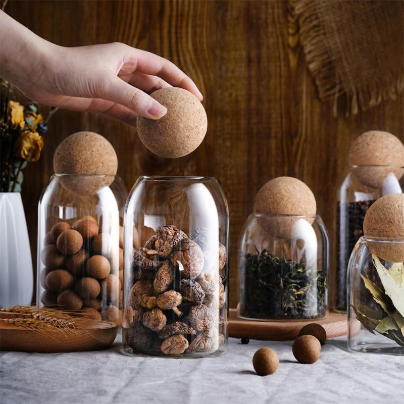 OTHERHOUSE Kitchen Storage Containers Clear Glass Storage Jar Bottle with Wood Plug Kitchen Organizer Jars
OTHERHOUSE Kitchen Storage Containers Clear Glass Storage Jar Bottle with Wood Plug Kitchen Organizer Jars