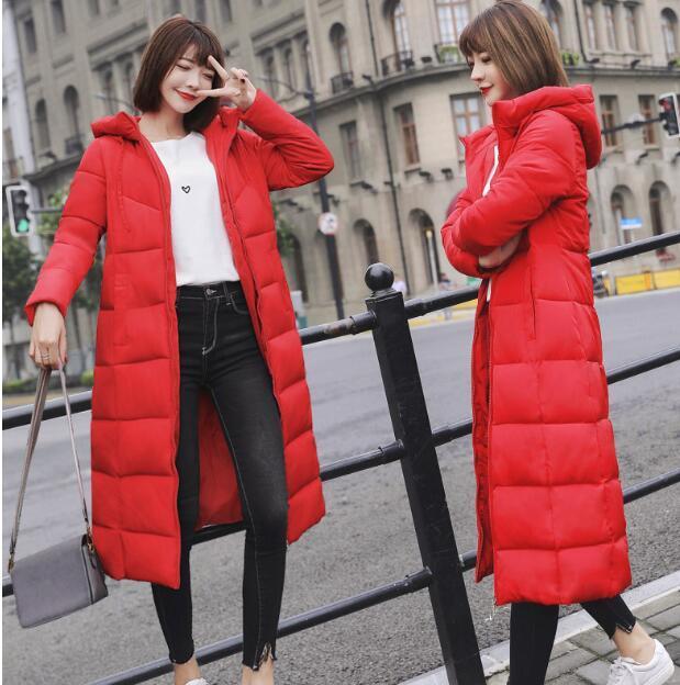 Add long cottonpadded jacket for Women Winter New Korean version of the fashion down cottonpadded jacket for women women 201019