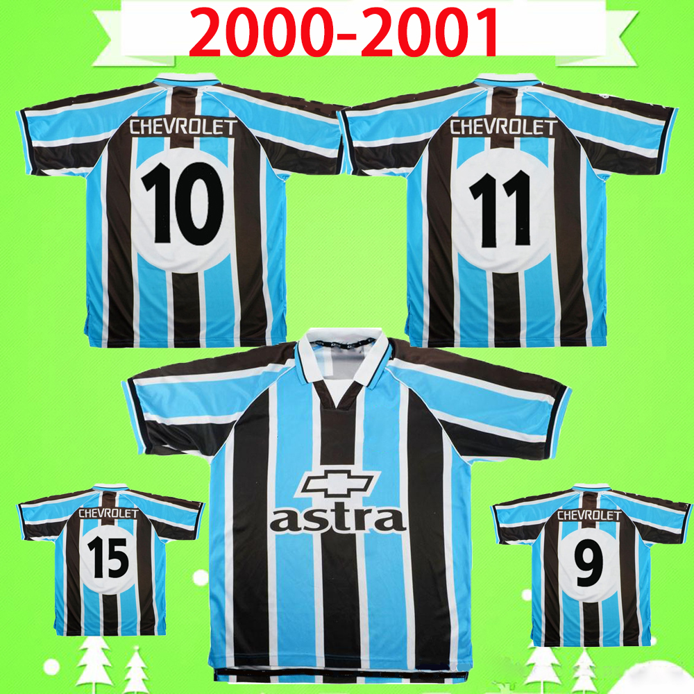 2000 2001 retro soccer jerseys Ronaldinho ZINHO NENE WARLEY Gremio Alegre home blue black vintage old classic football shirt top quality
2000 2001 retro soccer jerseys Ronaldinho ZINHO NENE WARLEY Gremio Alegre home blue black vintage old classic football shirt top quality