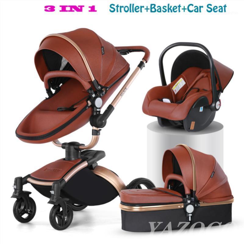 Aulon Luxury Baby Stroller 3 in 1 High Land-Scape Fashion Carriage European Design Pram Portable Aluminum PU Carrinho De1
Aulon Luxury Baby Stroller 3 in 1 High Land-Scape Fashion Carriage European Design Pram Portable Aluminum PU Carrinho De1