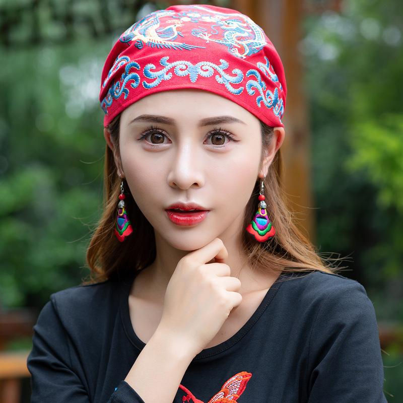 Nation Wind Embroidery Flower Hats Ma'am Hat In National Customs Scarf Hat Leisure Time Joker Tourism Tide Cap Package Head Cap, Black
Nation Wind Embroidery Flower Hats Ma'am Hat In National Customs Scarf Hat Leisure Time Joker Tourism Tide Cap Package Head Cap, Black