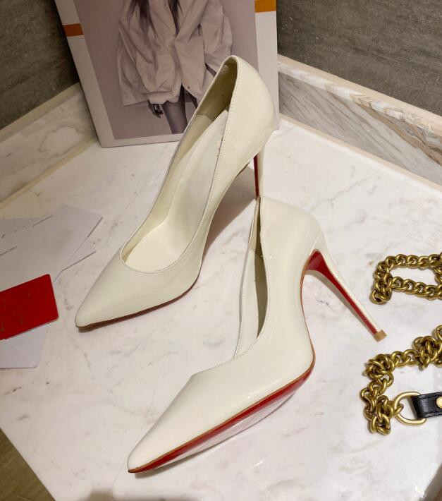 Patent leather stiletto shoes shallow mouth pointed high heel sexy women's single shoes elegant noble banquet etiquette shoes, White
Patent leather stiletto shoes shallow mouth pointed high heel sexy women's single shoes elegant noble banquet etiquette shoes, White