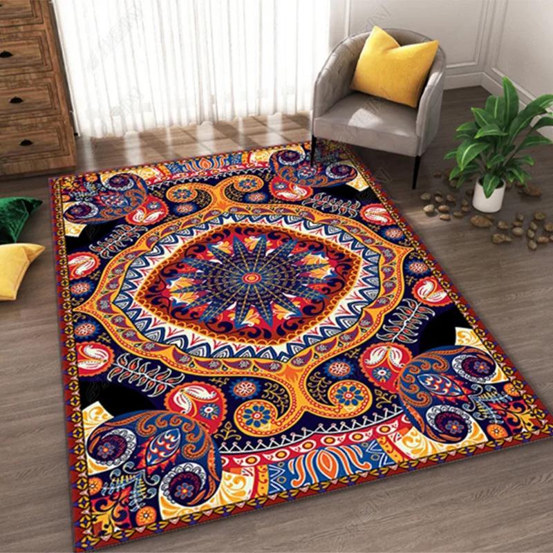 Upscale Bohemian Carpet Hand Woven Cotton Linen Carpet Pad for Living Room Coffee Table Office Floor Mat Washable Non-slip Pad, Bohemia f
Upscale Bohemian Carpet Hand Woven Cotton Linen Carpet Pad for Living Room Coffee Table Office Floor Mat Washable Non-slip Pad, Bohemia f