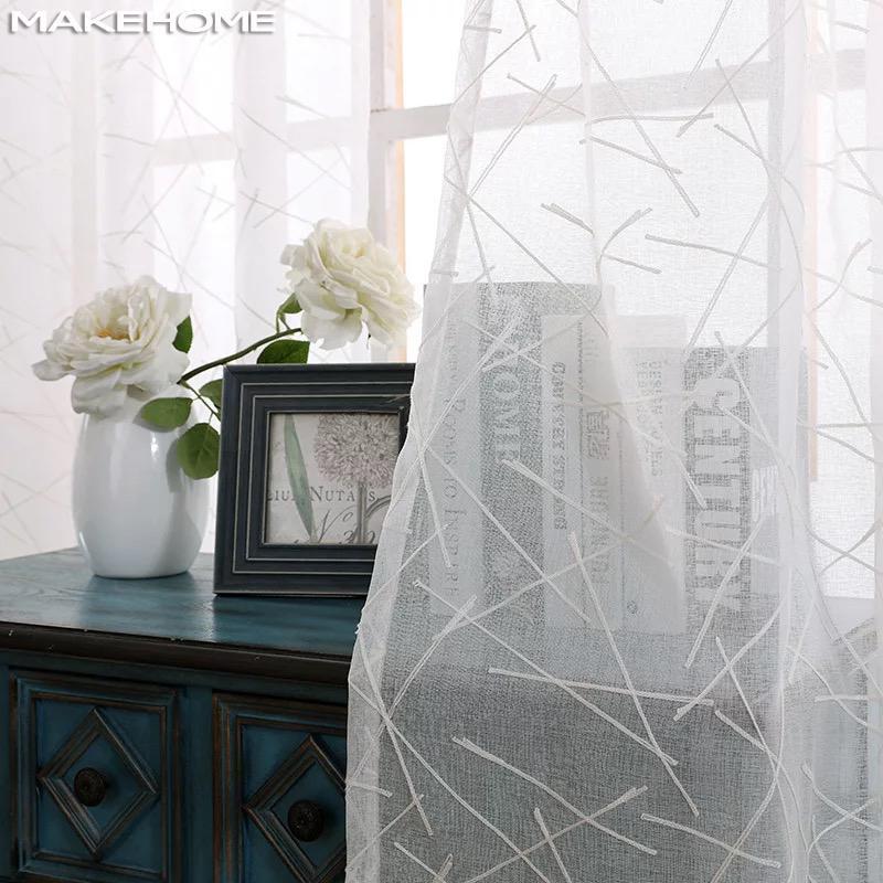Simple White Embroidery Tulle Curtains for Bedroom New Geometry Window Modern Curtains for Living Room Blind Voile Custom Size1
Simple White Embroidery Tulle Curtains for Bedroom New Geometry Window Modern Curtains for Living Room Blind Voile Custom Size1