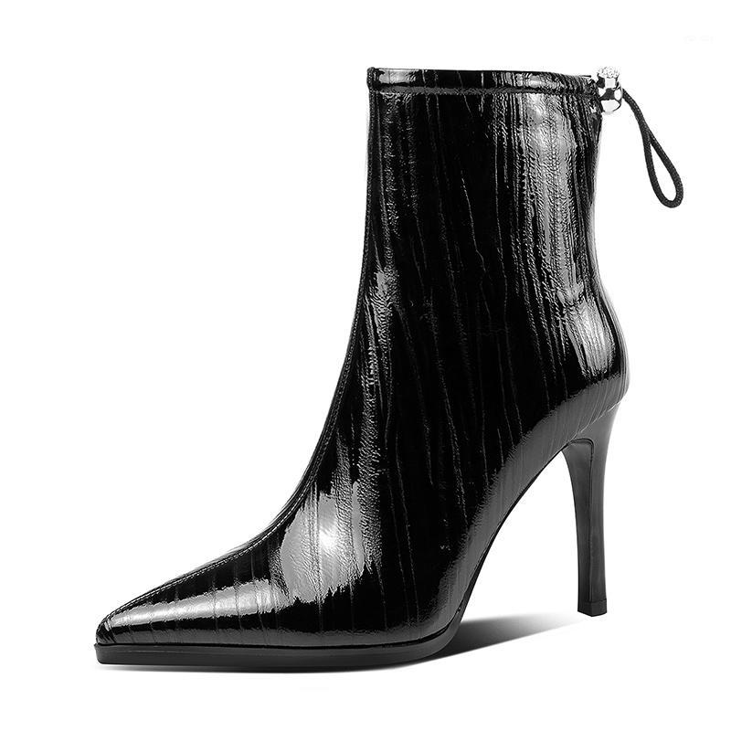 2020 Sexy Genuine Leather Women Ankle Boots Autumn Winter Thin High Heels Fwmale Night Club Shoes Woman1, Black
2020 Sexy Genuine Leather Women Ankle Boots Autumn Winter Thin High Heels Fwmale Night Club Shoes Woman1, Black