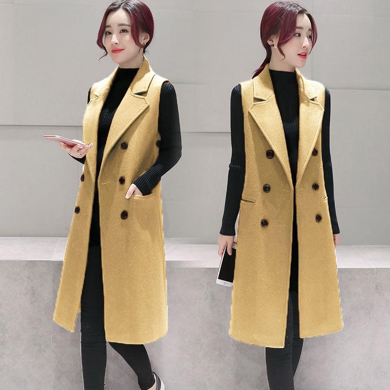2021 New Autumn and Winter Single-Breasted Woolen Vest Middle Long Coat Fur Sleeveless Women's Jacket Wild Plus Size 5XL Y204, Jiaotangse
2021 New Autumn and Winter Single-Breasted Woolen Vest Middle Long Coat Fur Sleeveless Women's Jacket Wild Plus Size 5XL Y204, Jiaotangse