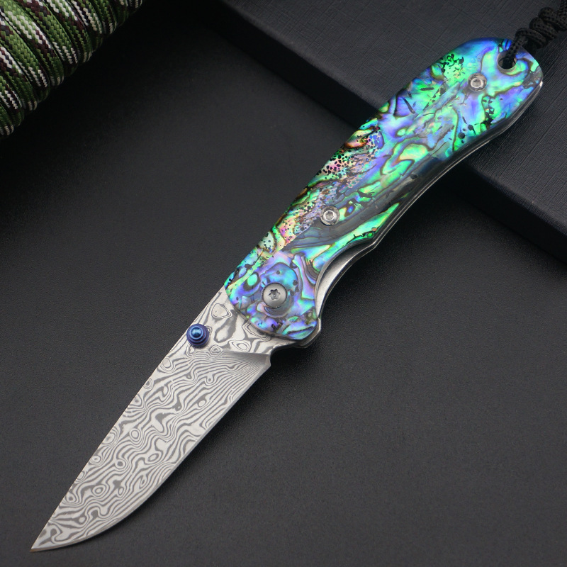 High quality rosewood abalone handle damascus sharp blade linerlock hunting camping mini hiking knife tactical knives men gift edc tool
High quality rosewood abalone handle damascus sharp blade linerlock hunting camping mini hiking knife tactical knives men gift edc tool