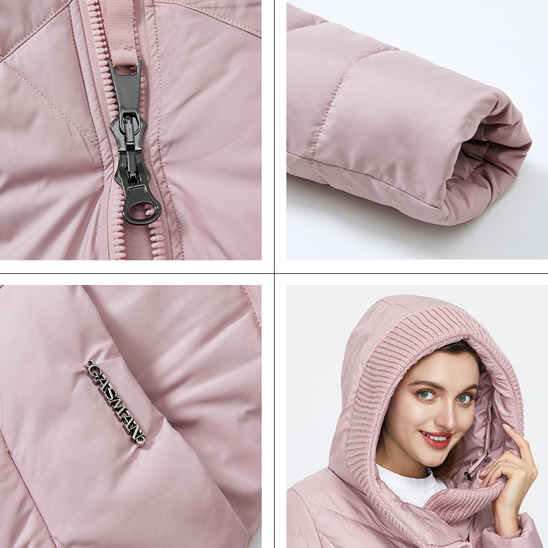 GASMAN New Winter Jacket Women's Hooded Warm Long Thick Coat Hooded Parka Female Warm Collection Down Jacket Plus Size 1702 201217