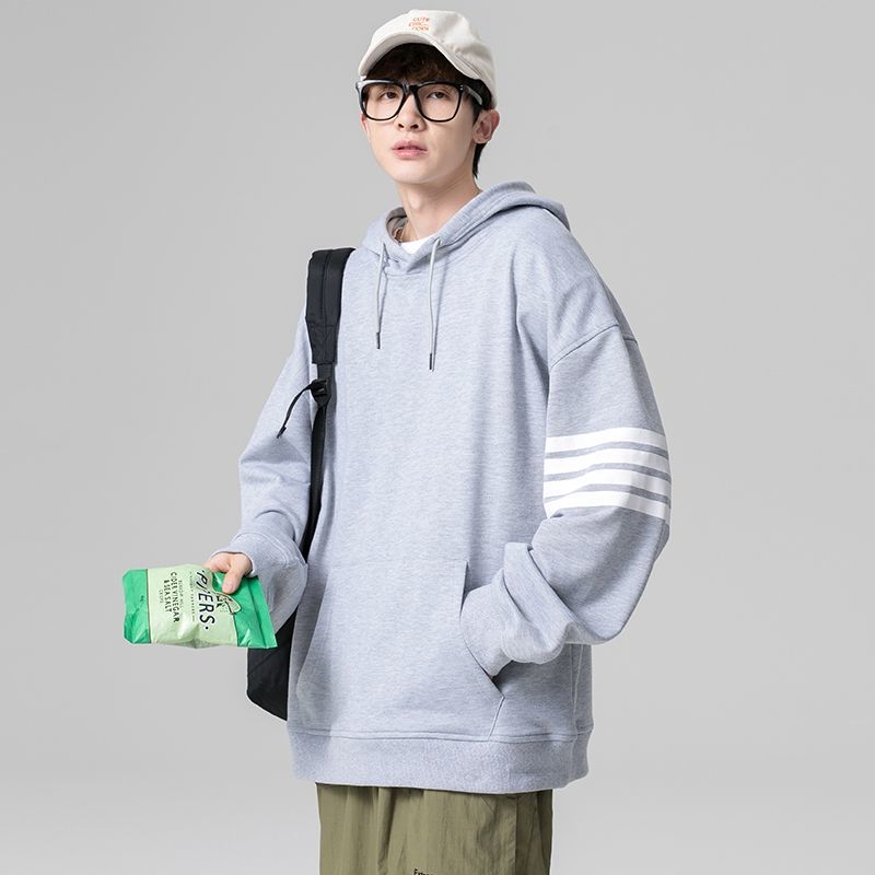 men three-bar arm top brownie loose plus size hooded sweater thom hoodies 2020, Black
men three-bar arm top brownie loose plus size hooded sweater thom hoodies 2020, Black