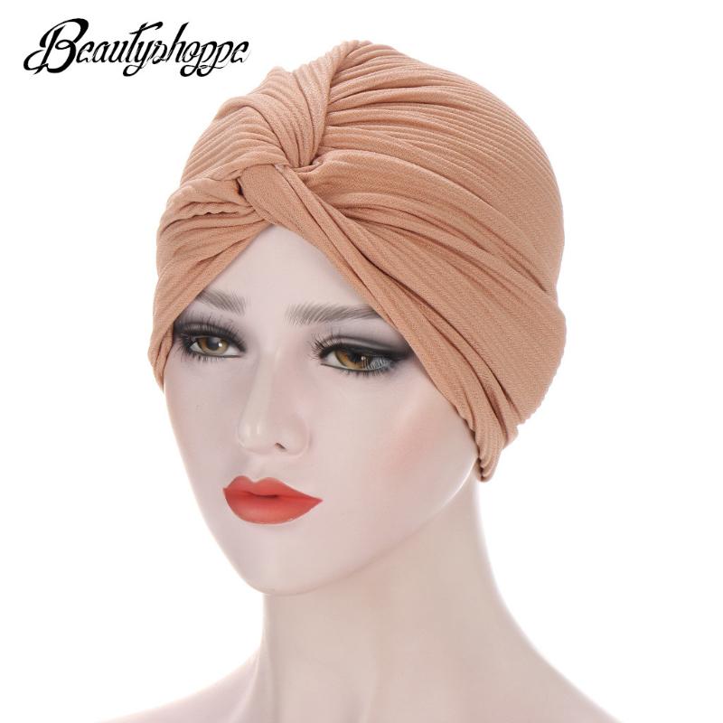 New Solid Color India Hat Muslim Elastic Ruffle Turban Cancer Chemo Beanies Cap Headwrap Ladies Accessories, Black
New Solid Color India Hat Muslim Elastic Ruffle Turban Cancer Chemo Beanies Cap Headwrap Ladies Accessories, Black