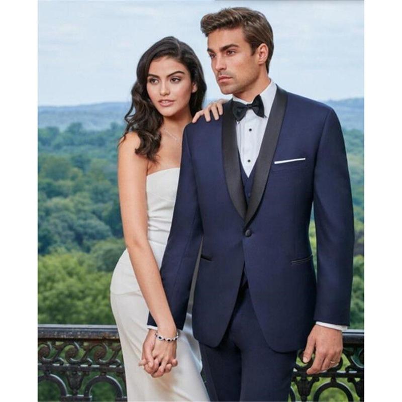 Black Shawl Lapel Navy Blue Men Suits Costume Homme 3Pieces(Jacket+Pant++Vest+Tie) Fashion Terno Masculino Groom Blazer 500, As picture
Black Shawl Lapel Navy Blue Men Suits Costume Homme 3Pieces(Jacket+Pant++Vest+Tie) Fashion Terno Masculino Groom Blazer 500, As picture