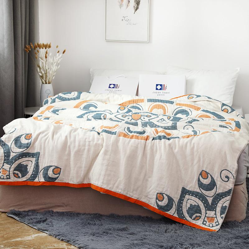 Cotton Summer Gauze Blanket On The Bed Air-conditioned Blanket Geometric Soft Blankets Throw Adult Nap Sofa Bed Cover
Cotton Summer Gauze Blanket On The Bed Air-conditioned Blanket Geometric Soft Blankets Throw Adult Nap Sofa Bed Cover