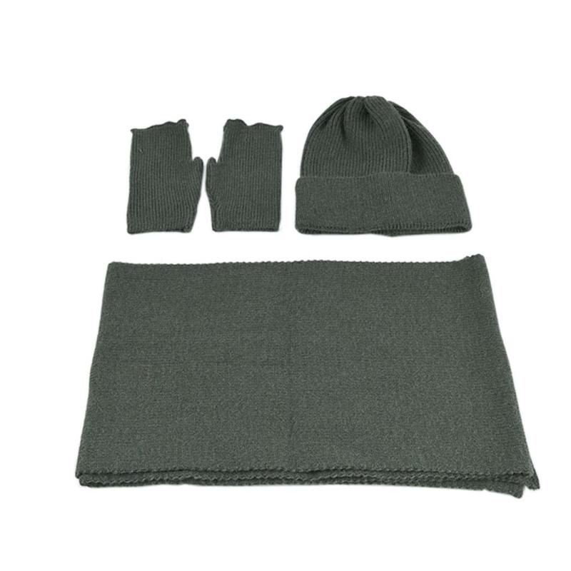 Women Men Autumn Winter Solid Knitted Slouchy Beanie Hat Scarf Gloves Mittens 3pcs Set
Women Men Autumn Winter Solid Knitted Slouchy Beanie Hat Scarf Gloves Mittens 3pcs Set