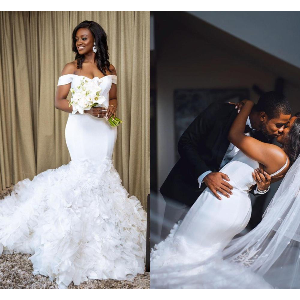 2021 New Beautiful Mermaid Wedding V-neck Cascade Ruffles Illusion Garden Gowns Novice Bride 6B6O, White
2021 New Beautiful Mermaid Wedding V-neck Cascade Ruffles Illusion Garden Gowns Novice Bride 6B6O, White