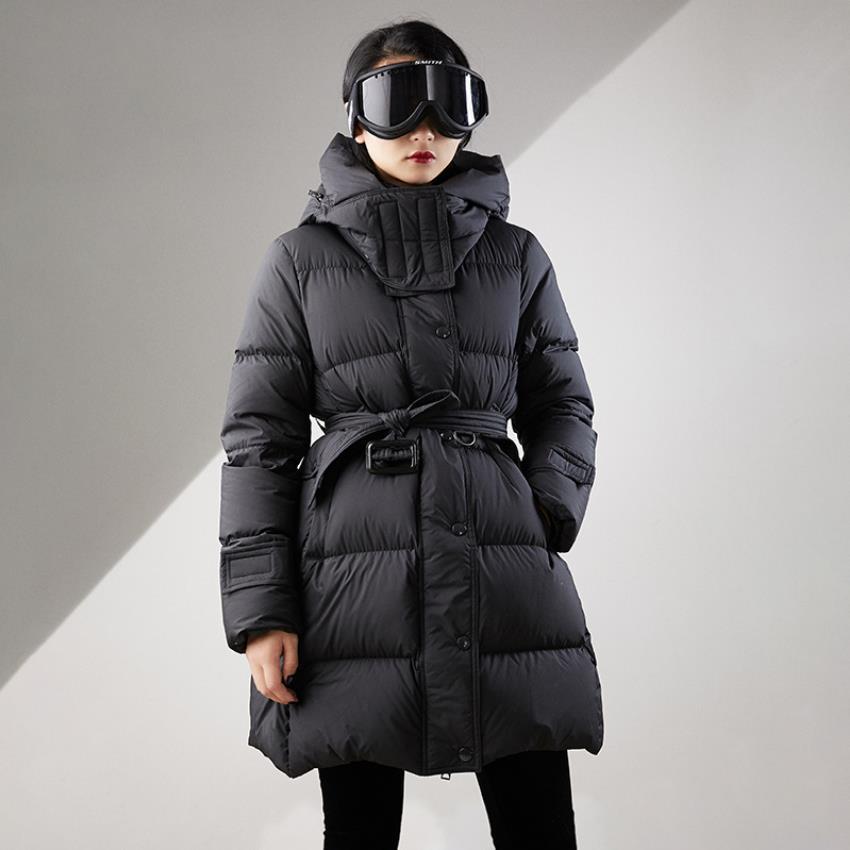 Winter double-layer neck style hood women's cute duck heavier warm coat down jacket with cold belt F216, Black.
Winter double-layer neck style hood women's cute duck heavier warm coat down jacket with cold belt F216, Black.