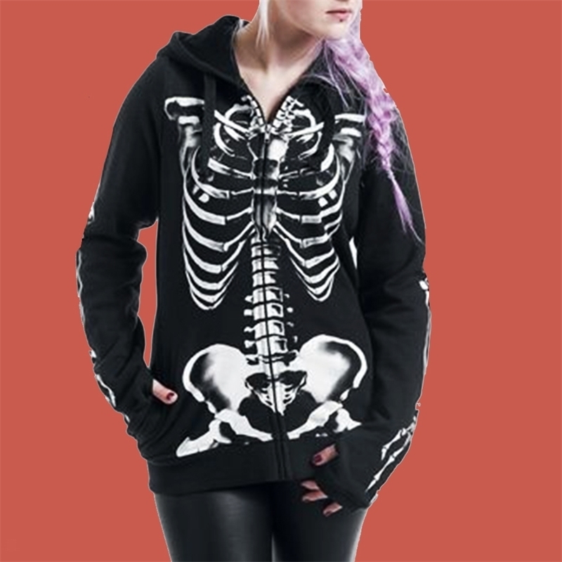 Dark Gothic Hoodie Skeleton Sweatshirt Print Poleron Mujer Harajuku Punk Women Zip Up Hoodie 5xl Plus Size Hoodie Lace Up Y200915, Black hoodie
Dark Gothic Hoodie Skeleton Sweatshirt Print Poleron Mujer Harajuku Punk Women Zip Up Hoodie 5xl Plus Size Hoodie Lace Up Y200915, Black hoodie