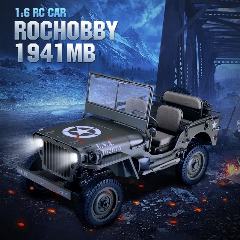 In Stock ROCHOBBY RC Car 1:6 2. 1941 MB SCALER Radio Control Car Waterproof Vehicle Models RC Crawler without Battery LJ201209
In Stock ROCHOBBY RC Car 1:6 2. 1941 MB SCALER Radio Control Car Waterproof Vehicle Models RC Crawler without Battery LJ201209