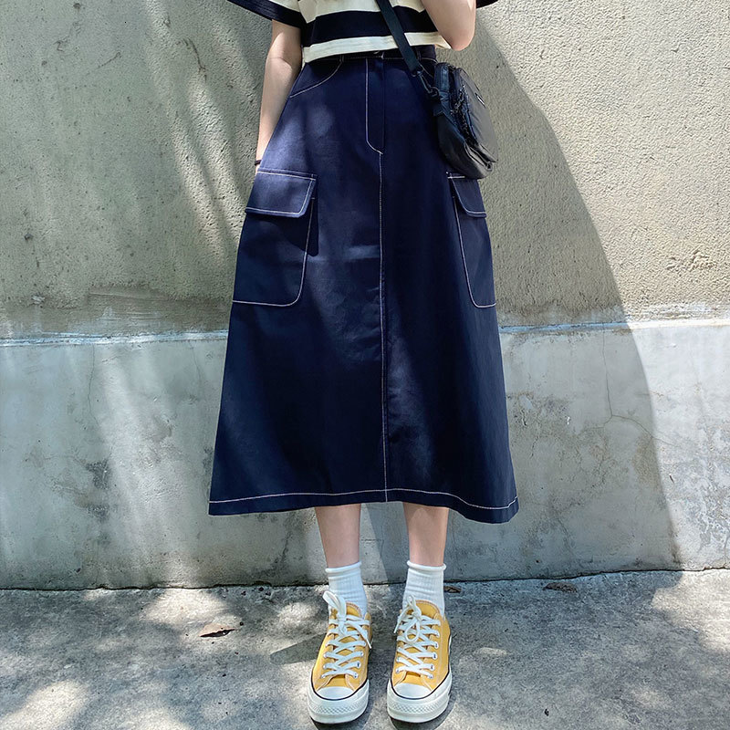 2021 New Long denim style waist midi women's blue jean stylish skirt jeans (x1444 IGKS
2021 New Long denim style waist midi women's blue jean stylish skirt jeans (x1444 IGKS